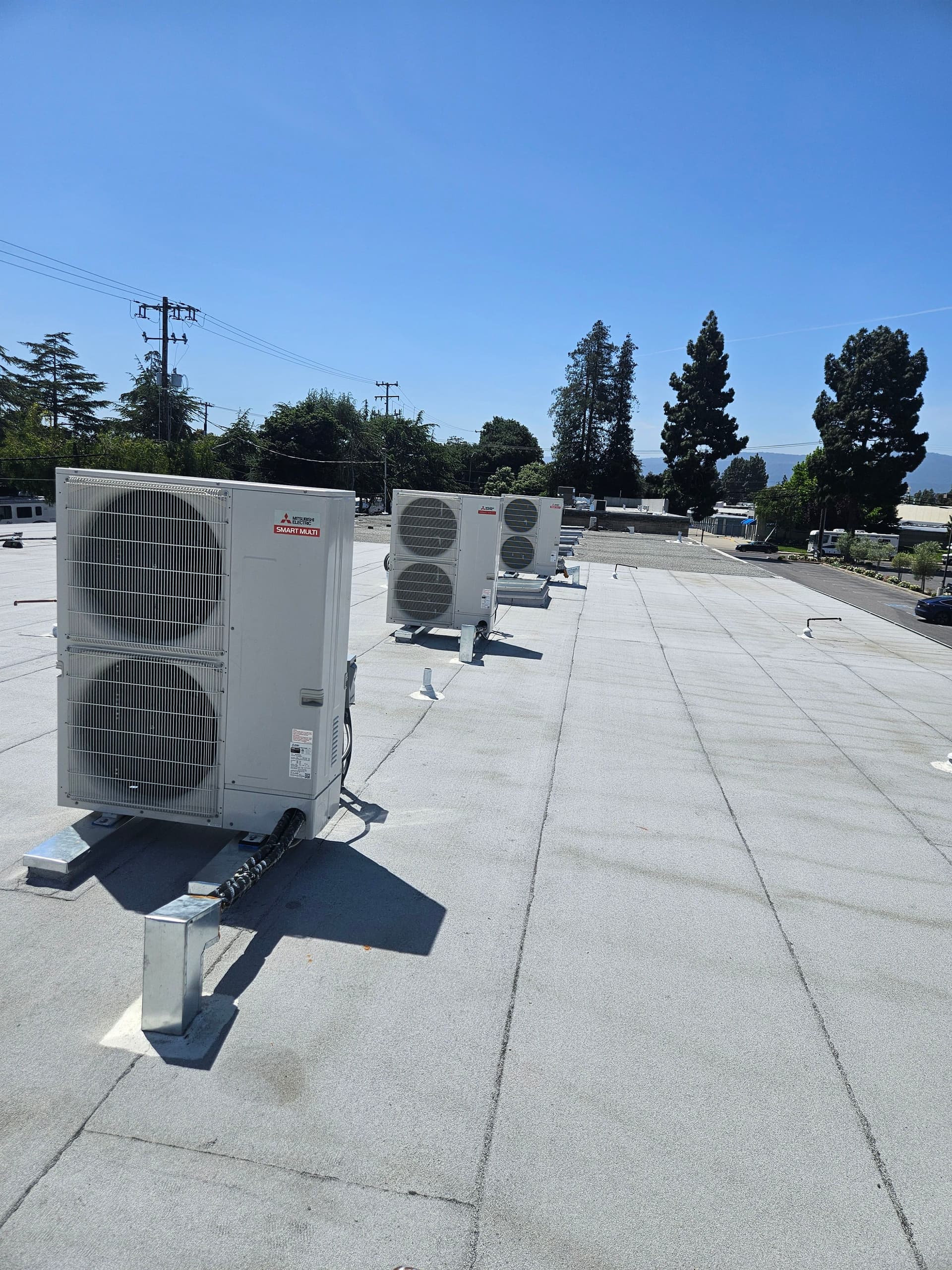 Mitsubishi Ceiling Cassette Mini Split Install in Mountain View image